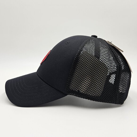 Under Armour Men’s Blitzing Trucker Mesh Hat Black/Red Adjustable Snapback NEW - Picture 4 of 6